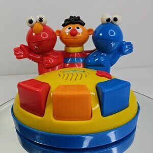 Sesame Street Toy Elmos Giggle Gang Piano 2005 Rare Tested/Works Mattel